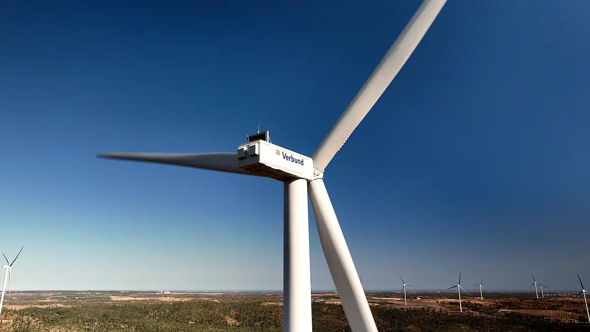 Aerogenerador desde el aire