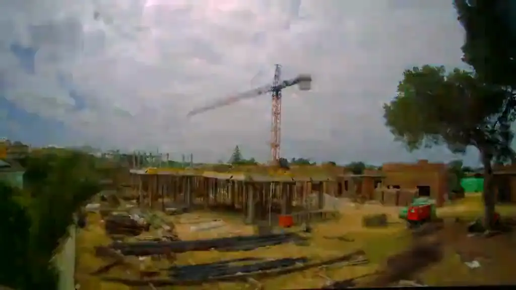 Timelapse de construcciones e industria con drones en Huelva